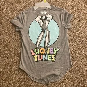 Grey loney tunes shirt for women graphic t shirt y2k graphic animals bunny